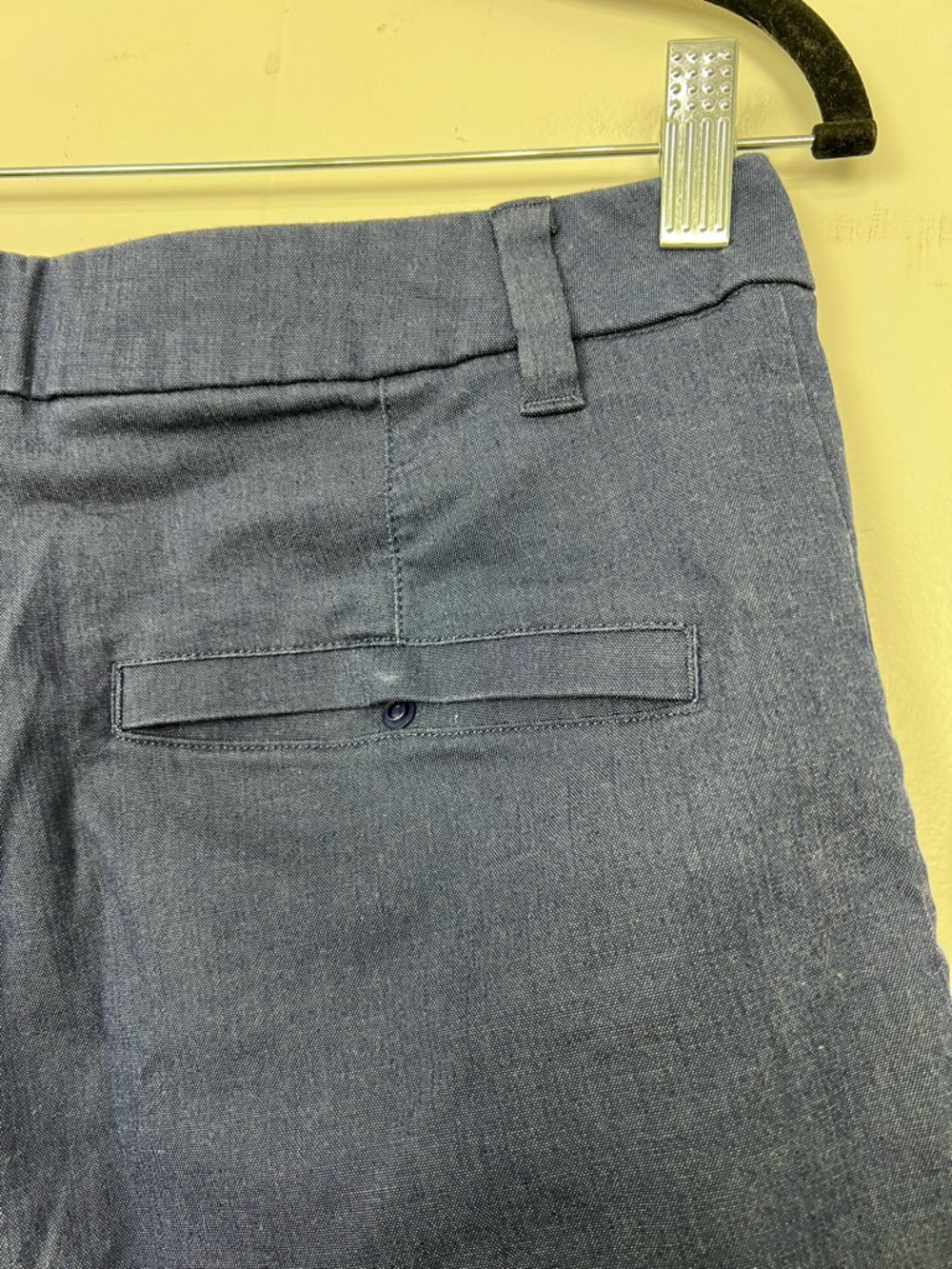 Lululemon Commission Classic-Fit Shorts 7" Blue Oxford Men's Size 31 Waist zq - Picture 5 of 5